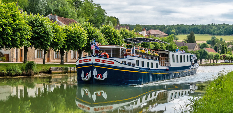 Special offers include French Hotel Barge La Belle Epoque cruising in Burgundy France